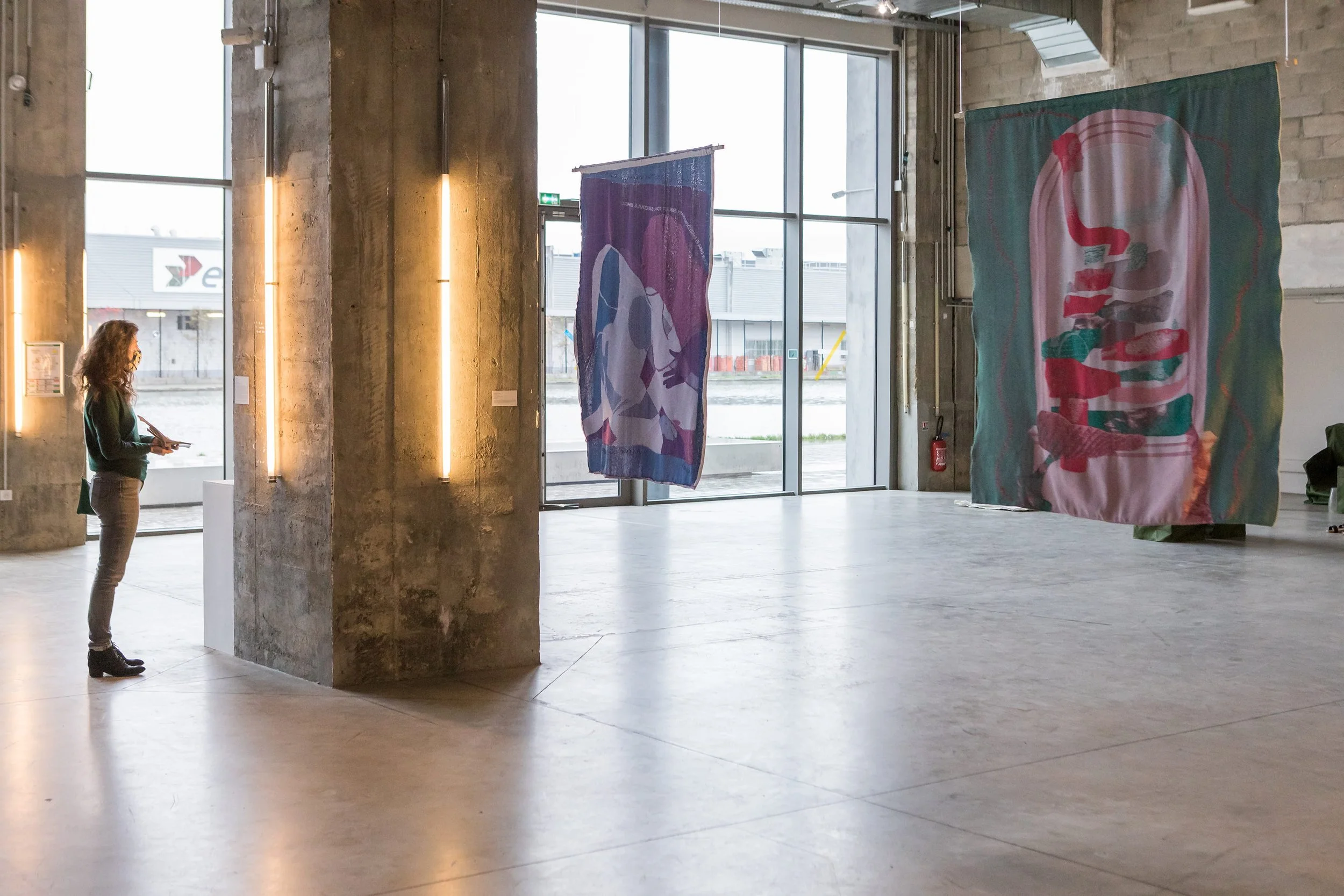 Installation views of "Manipulated Genes" and "Snakes in the Grass"
