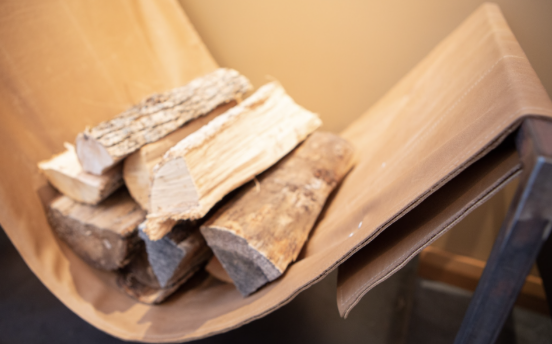   Wood piled can make a decorative detail near a fireplace or on a front porch.  