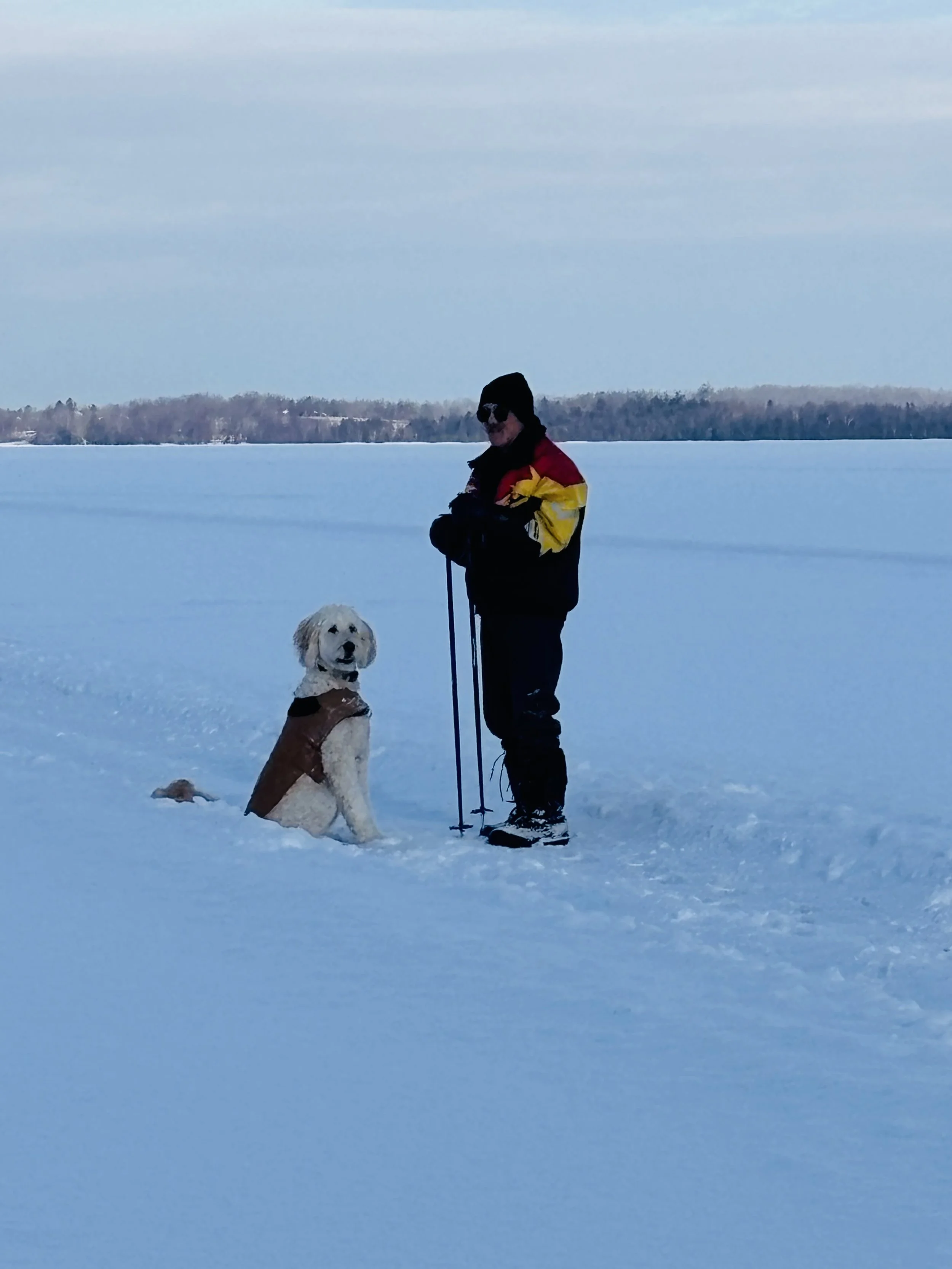 Taking a walk on Cameron Lake!	Lue -Ann Swanson.jpeg