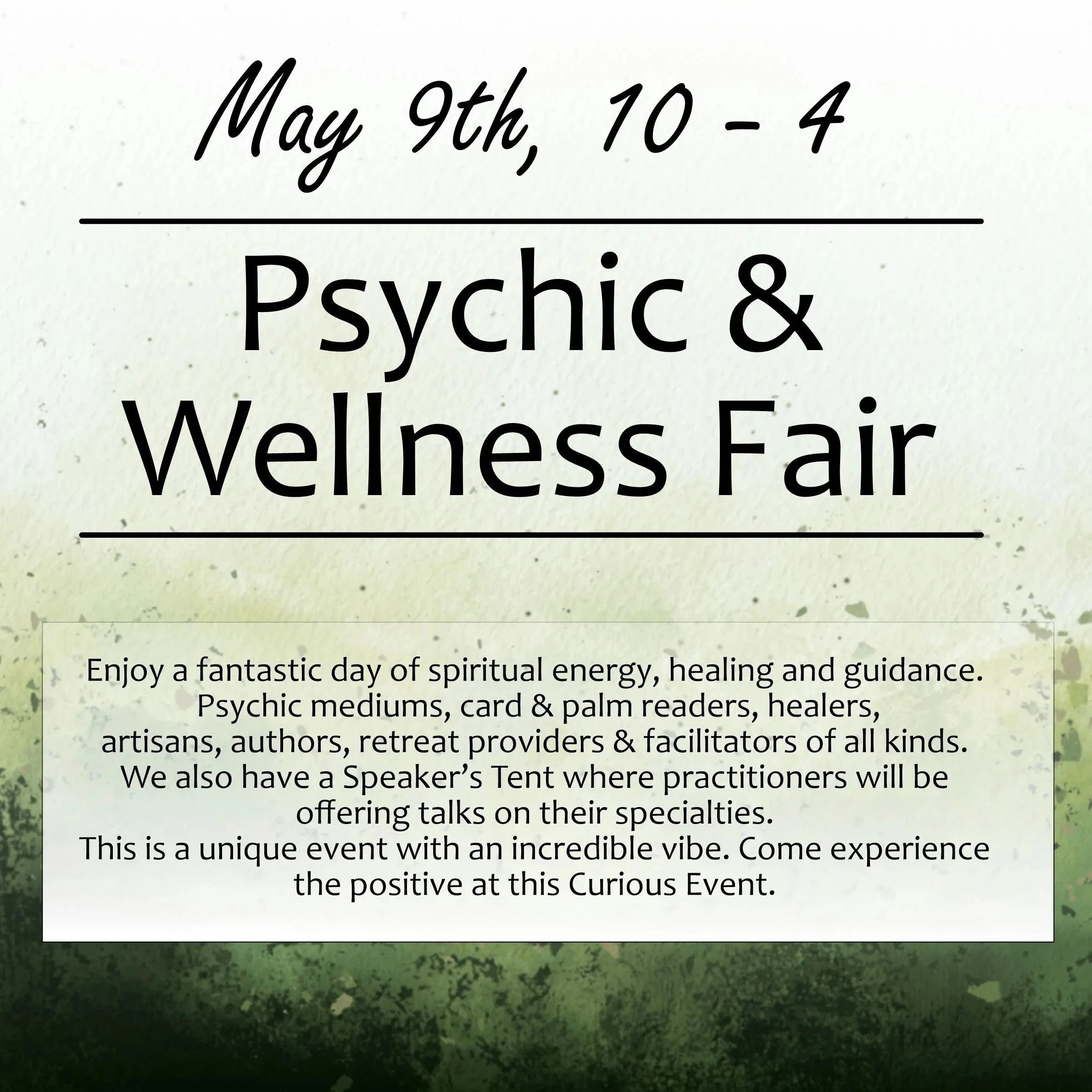 A Curious Event: The Psychic Wellness Fair