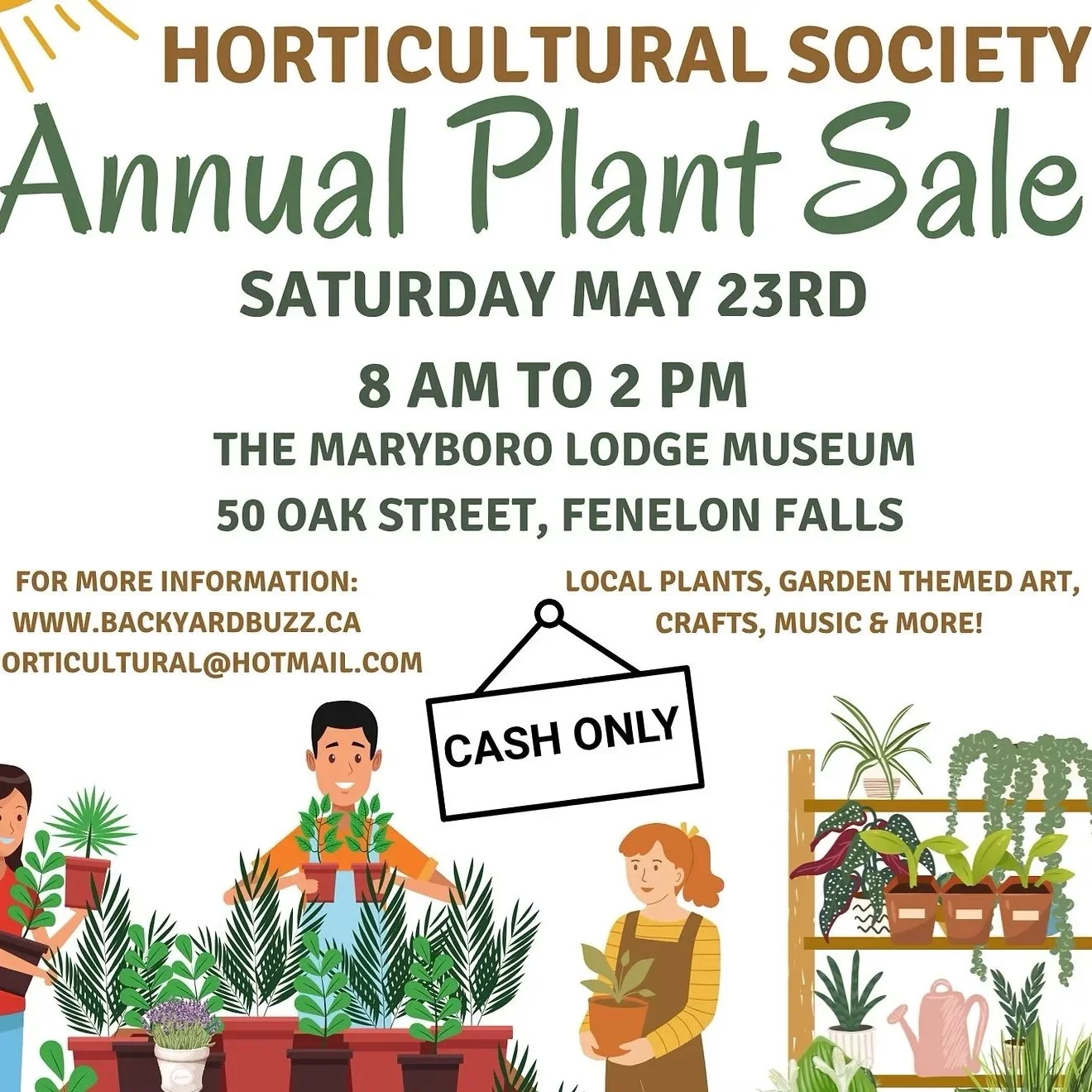 The Fenelon Falls Horticultural Society is Hosting Two Great Upcoming Events