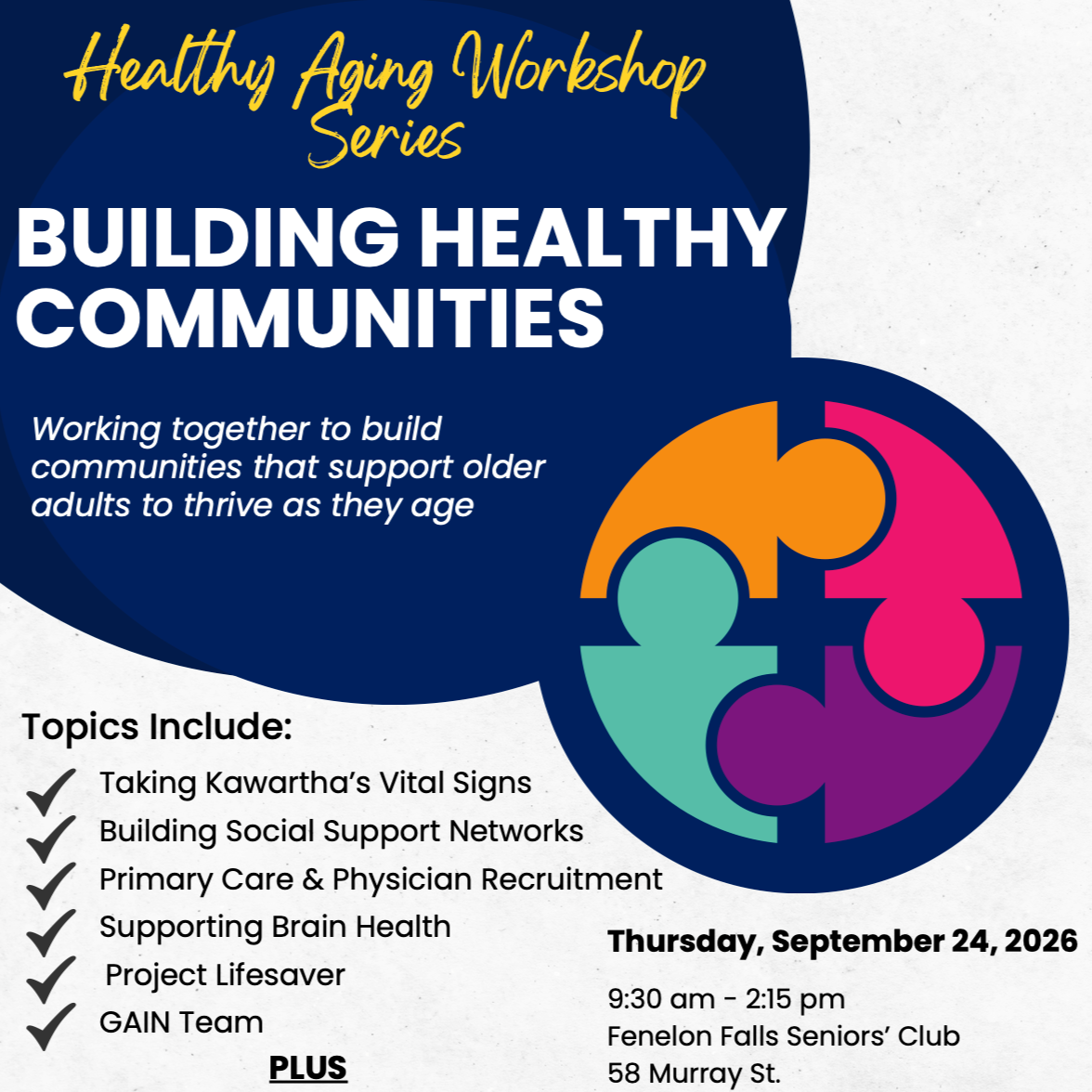 Building Healthy Communities: A Healthy Aging Workshop
