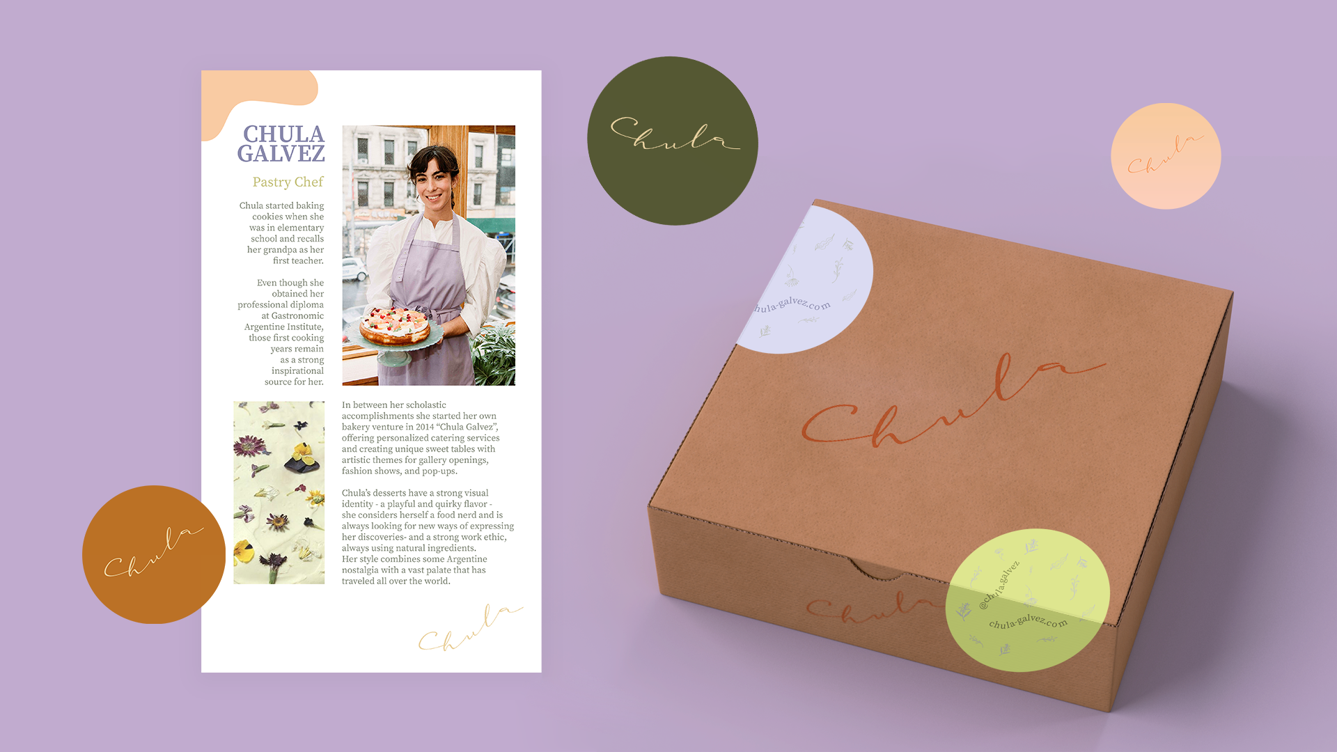 Food: Chula, logo and colors design