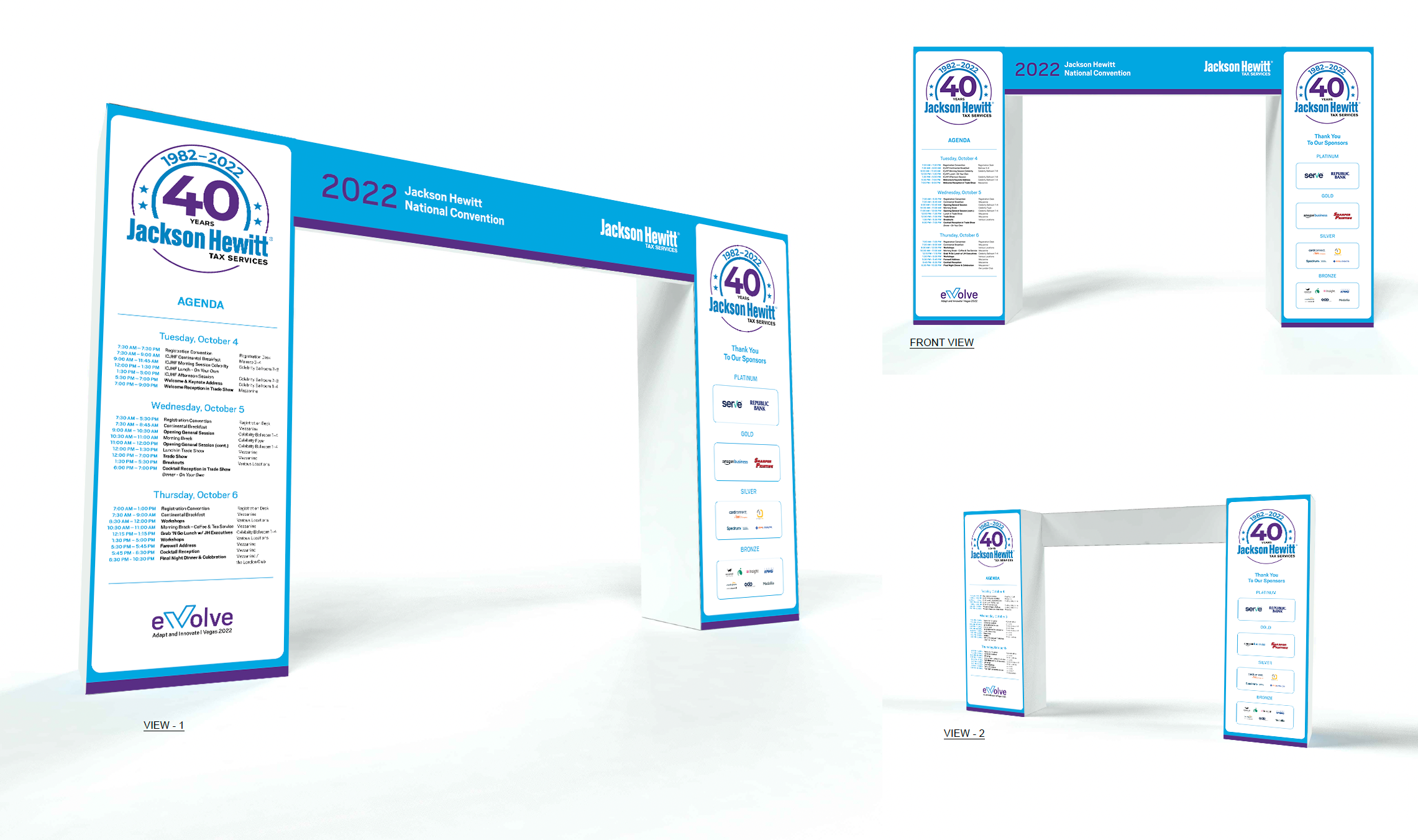 Jackson Hewitt: event identity and print assets design