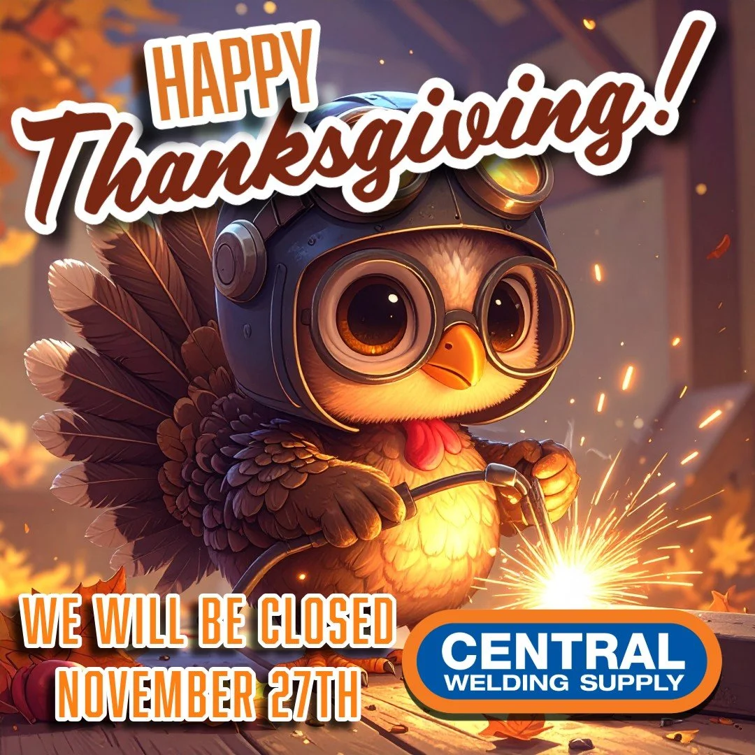 We Will Be CLOSED today, Nov. 27th, for the holiday🍂🦃🧡

Wishing you and your family a happy and safe Thanksgiving &ndash; from your friends at Central Welding Supply!💙🧡

 
#centralweldingsupply #HappyThanksgiving #Holidays #HappyHolidays #Gobble