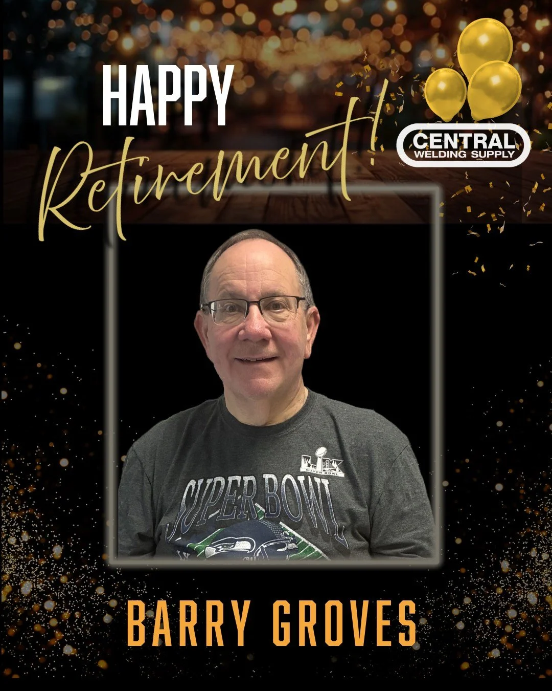 We want to take a moment to give a warm shout-out to Barry Groves as he kicks off this exciting new chapter of retirement! 🎉

After dedicating 12 wonderful years here at Central and bringing over 30 years of experience in the gas industry&mdash;espe