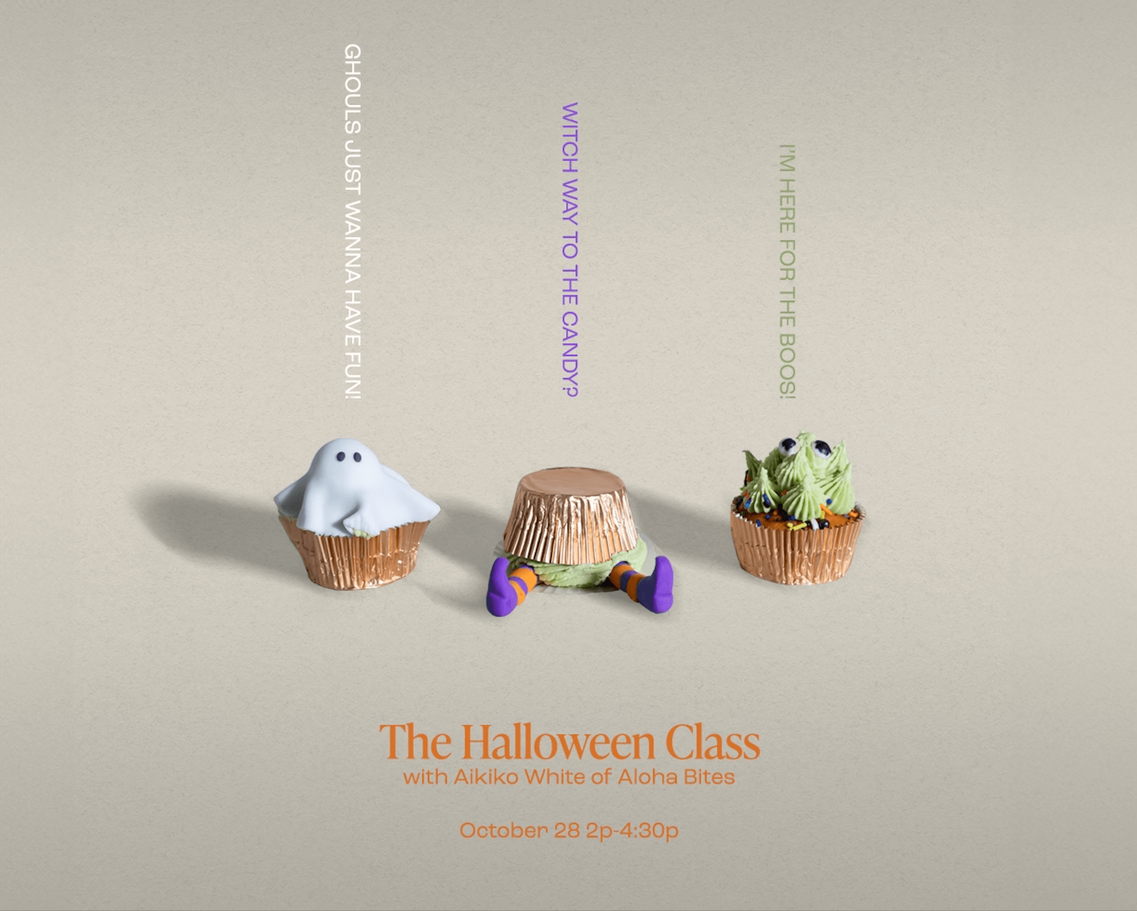 The Halloween Cupcake Class