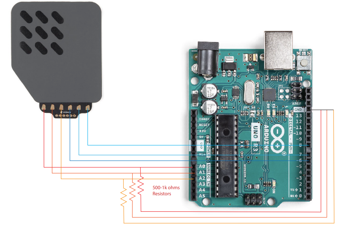 Soft Pressure Array Schematic