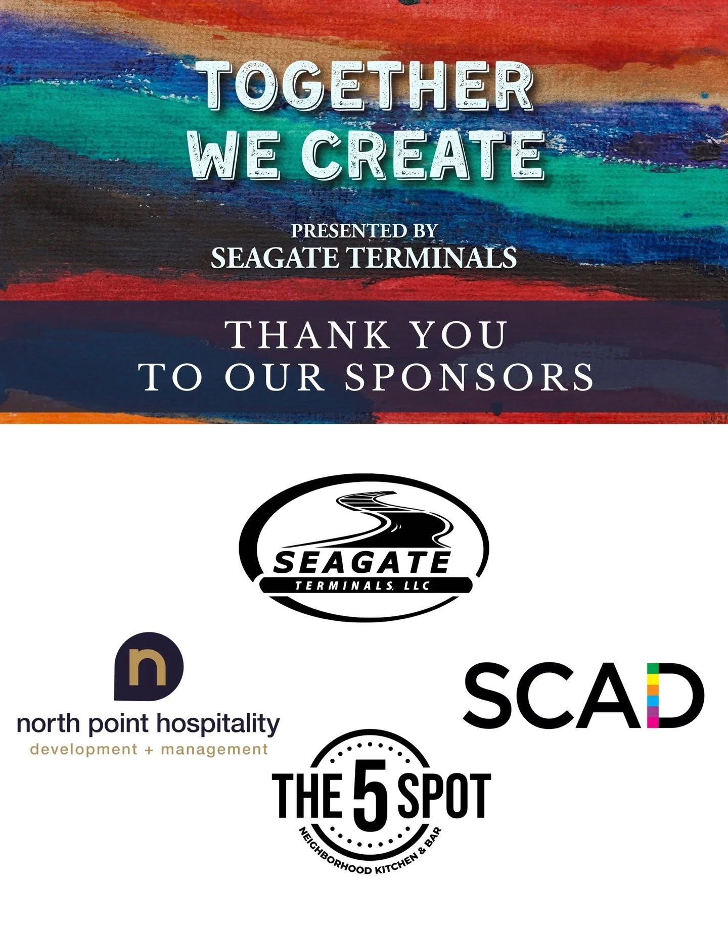 Together We Create is only possible because of the incredible businesses and community partners who stand beside us.
We are forever grateful to the sponsors who believe in our mission - who invest with heart. Your support tells our participants and f