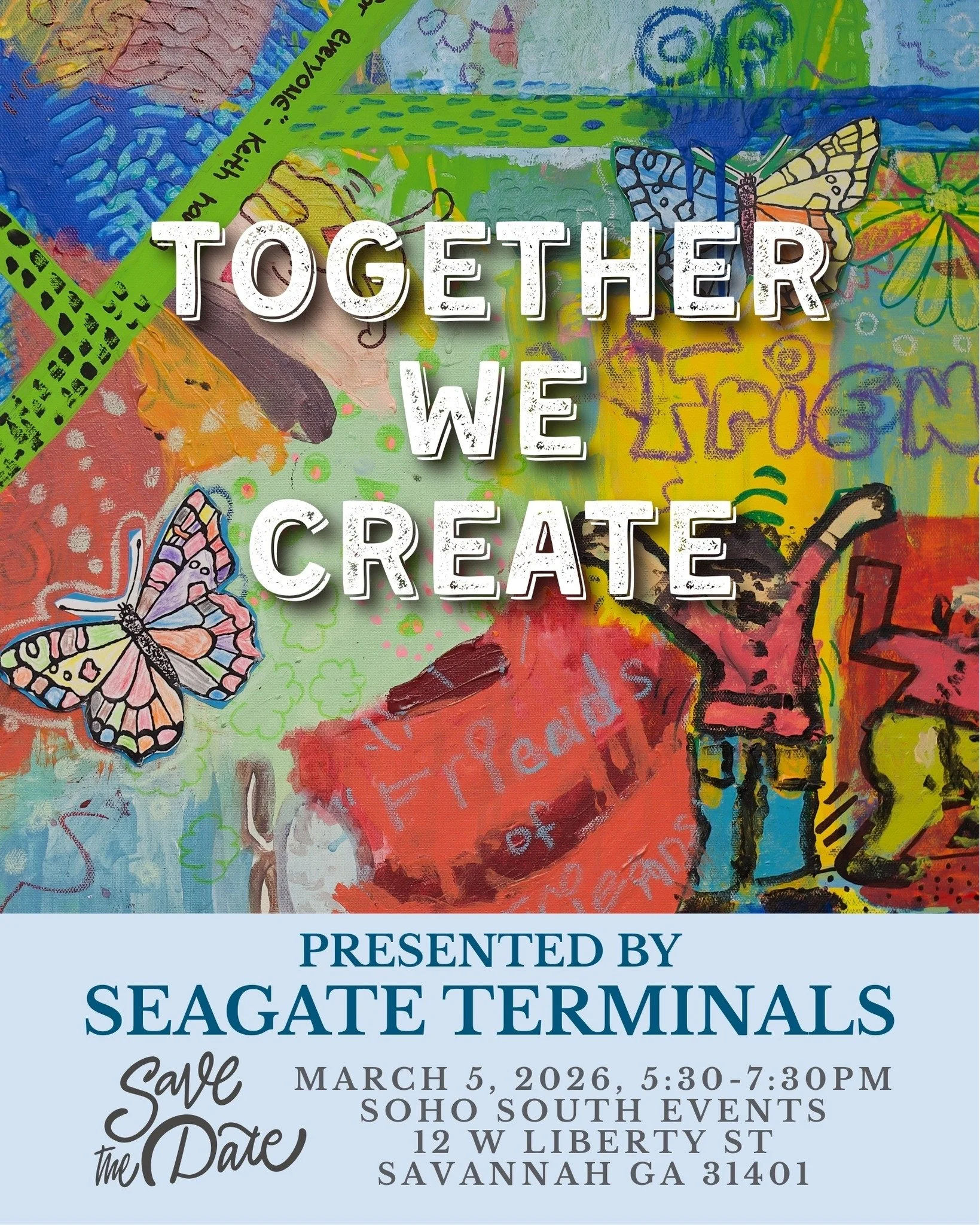 Join us for Together We Create: Presented by SeaGate Terminals, a vibrant evening celebrating the power of inclusion and creativity! Enjoy an inspiring exhibition of artwork from artists of all abilities, purchase unique pieces, indulge in compliment