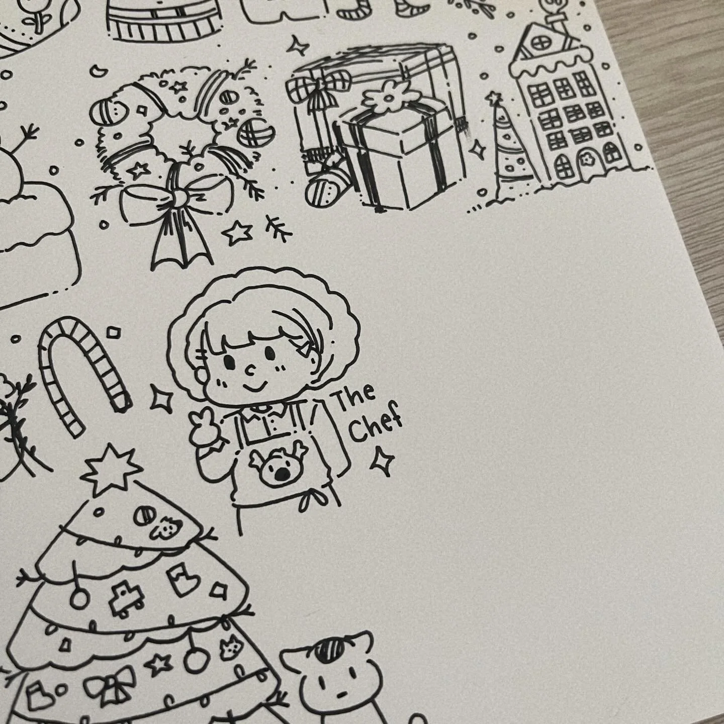Day 13 of #adventcalendarchristmasdoodle !
The chef showed up today, Christmas cooking mode on 🍗🎄
.
.
.
#dailydoodles #sketchbookdrawing
#dailyillustration #christmasdoodle #sketchbookart #doodleart #liqiten
