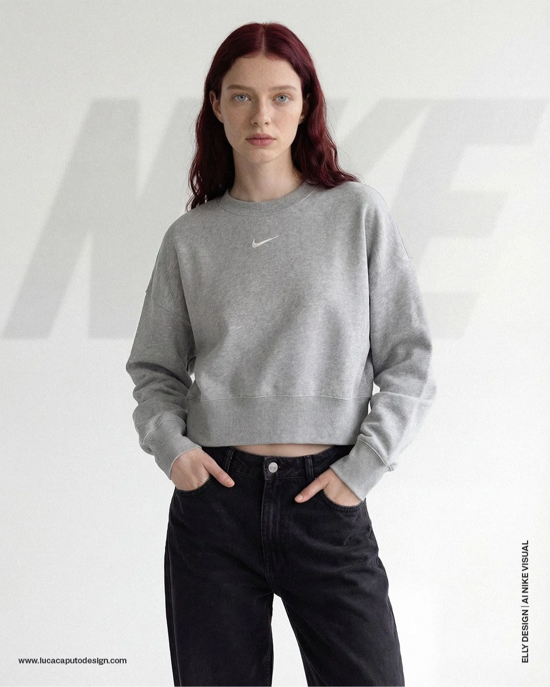 Ho realizzato questo progetto personale focalizzandomi sulla creazione di un concept che integri modella e prodotto per @nike Per la generazione del concept AI ho utilizzato Nano Banana Pro, concentrandomi sulla resa realistica dei tessuti e della lu