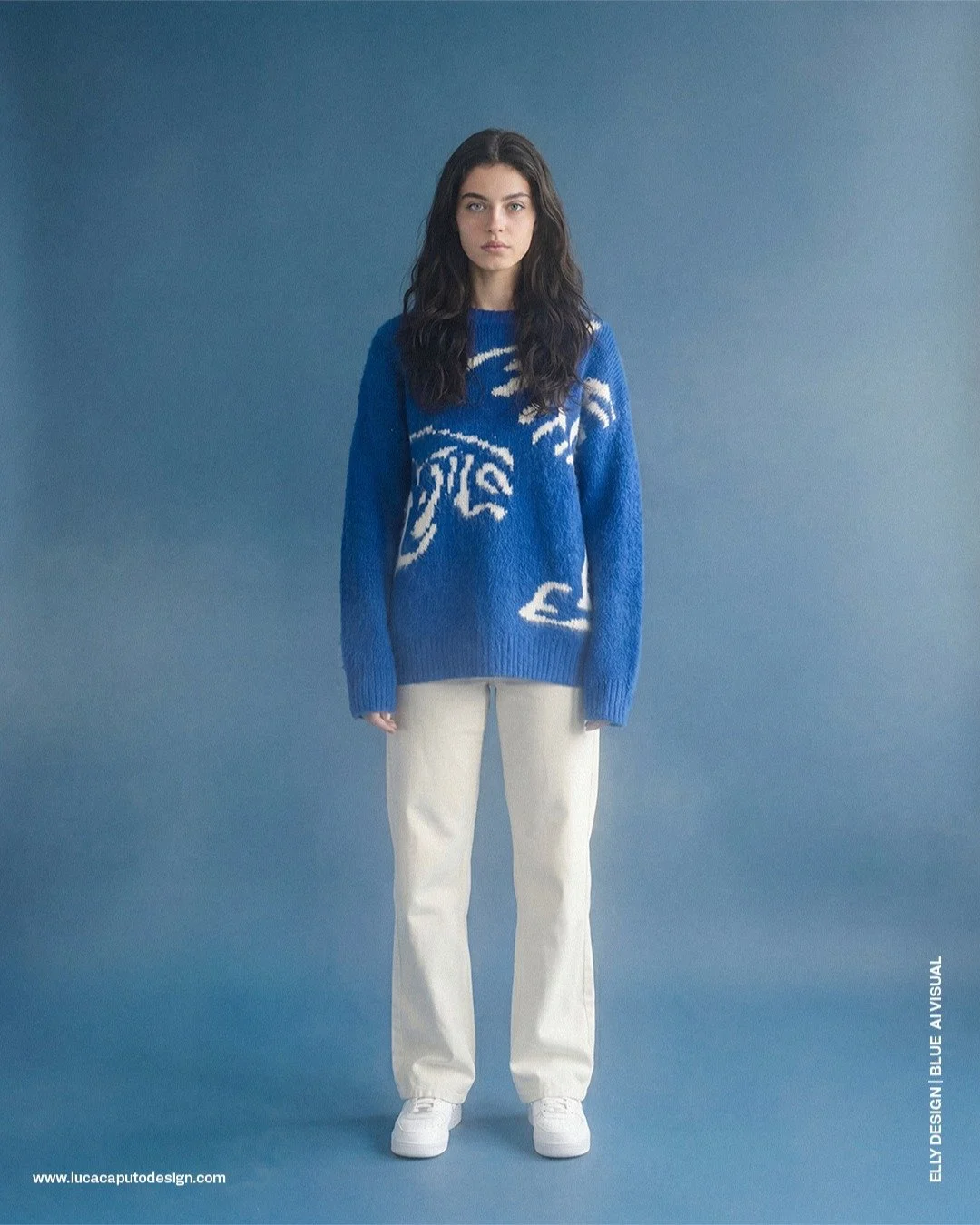 Blue. Nothing else.

Concept generato interamente con AI &mdash; dalla base alle pose &mdash; e rifinito in Photoshop per costruire qualcosa che sembrasse davvero un editorial shoot.
Un solo colore. Un'idea portata fino in fondo.

#AIFashion #AIVisua