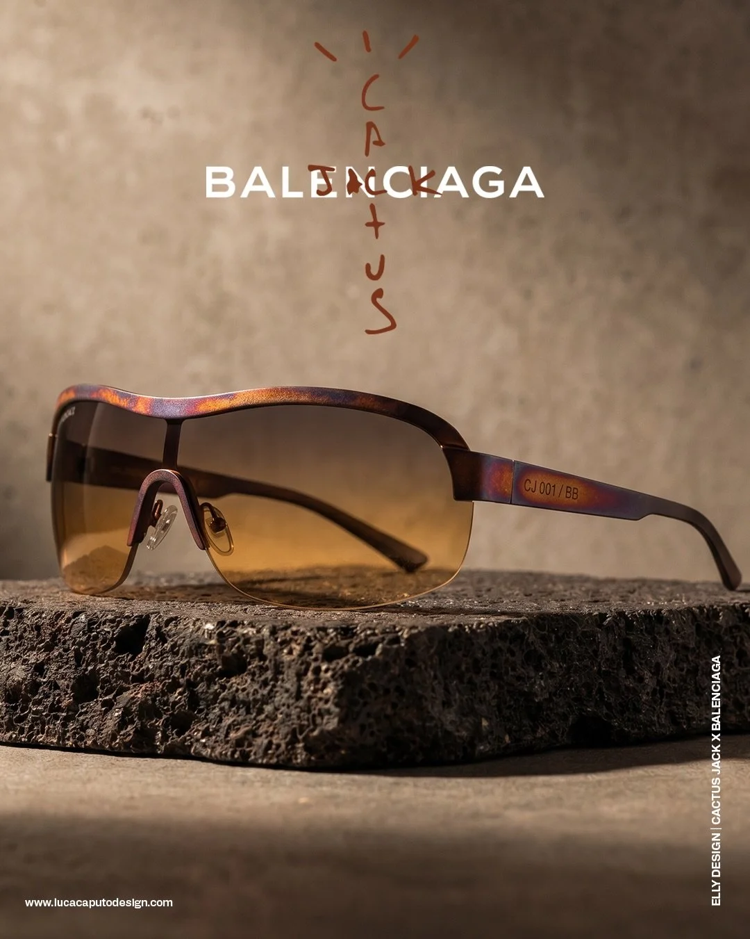 CACTUS JACK X BALENCIAGA🕶️🏜️

Ho immaginato una possibile collab tra Travis Scott e Balenciaga e ho realizzato interamente in AI gli occhiali da sole e i vari shooting.

Workflow: Claude - Nano Banana Pro - Graphic &amp; Fix Photoshop

#travisscott