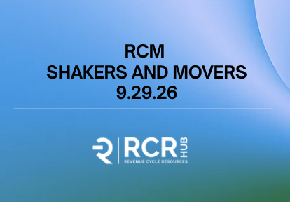 September is closing with another group of professionals stepping into new roles across our Revenue Cycle CommUnity.