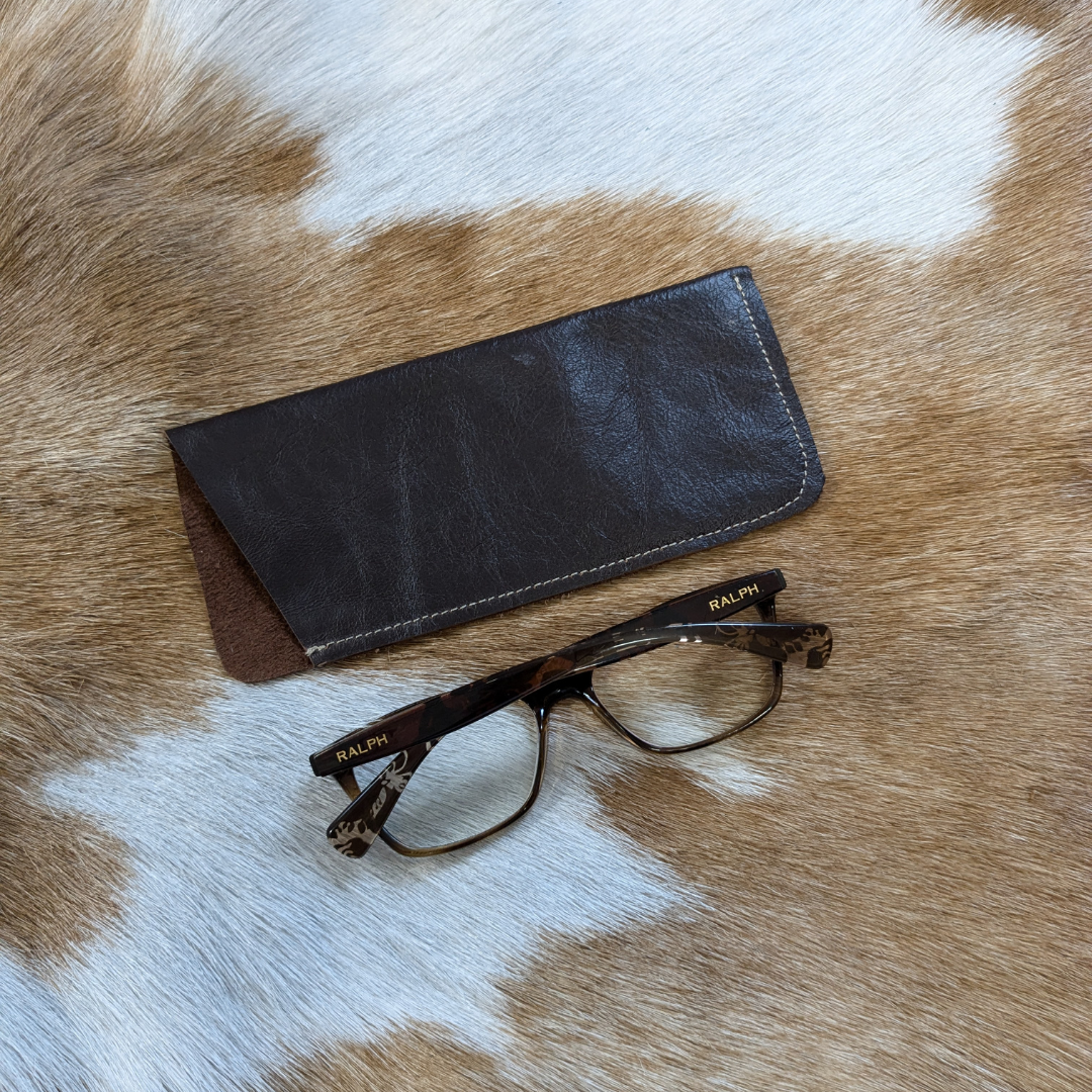 Leather glasses case plain — Sew Helen Richardson
