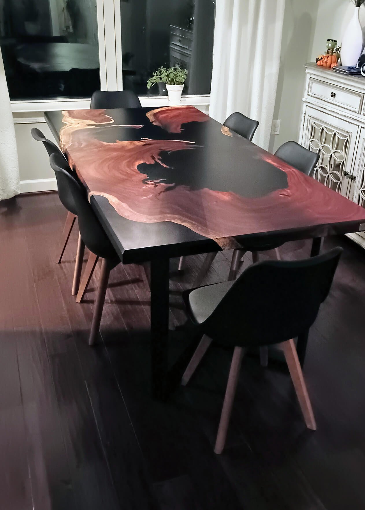 Monkey Pod Resin Cast Dining Table (6' L x 3' W x 2 T) – Contour  Functional Art