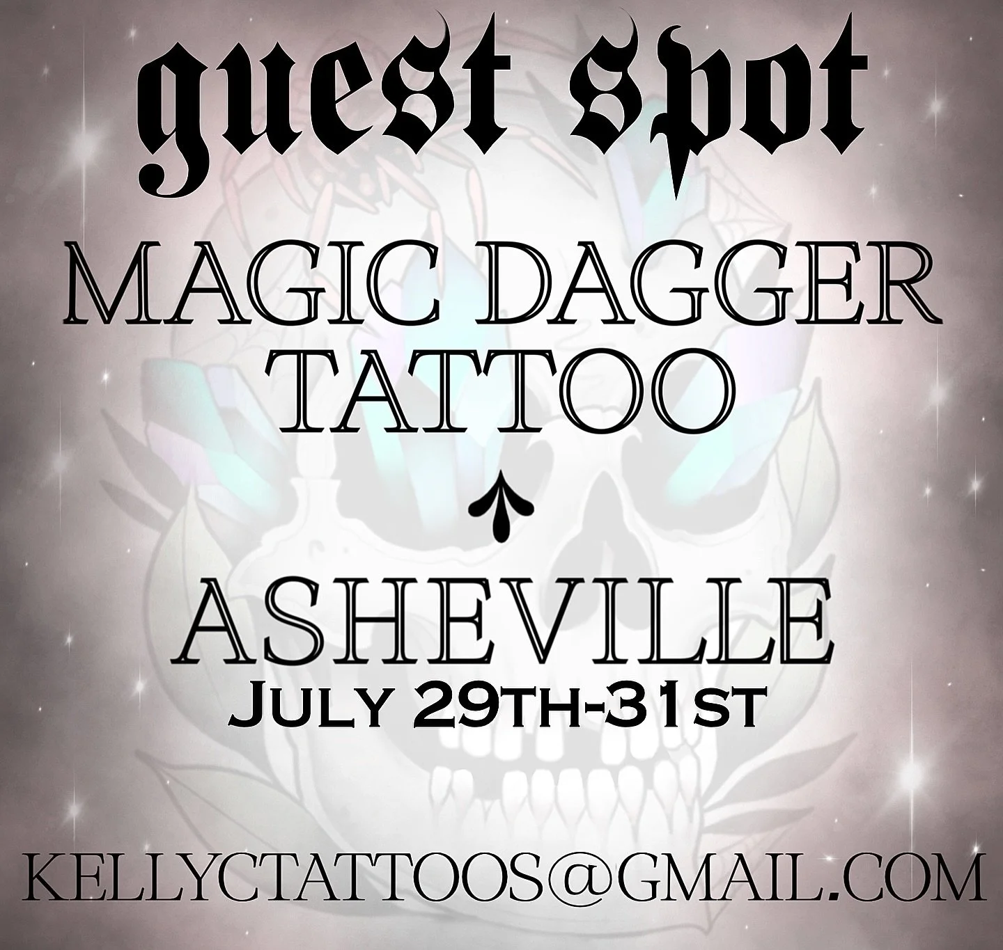 I’ll be guest spotting at Magic Dagger Tattoo in Asheville next weekend! I’ve got a bunch of new flash designs available, and I’m also open for custom work. Check out some of my recent pieces included here!
Looking to book? I have