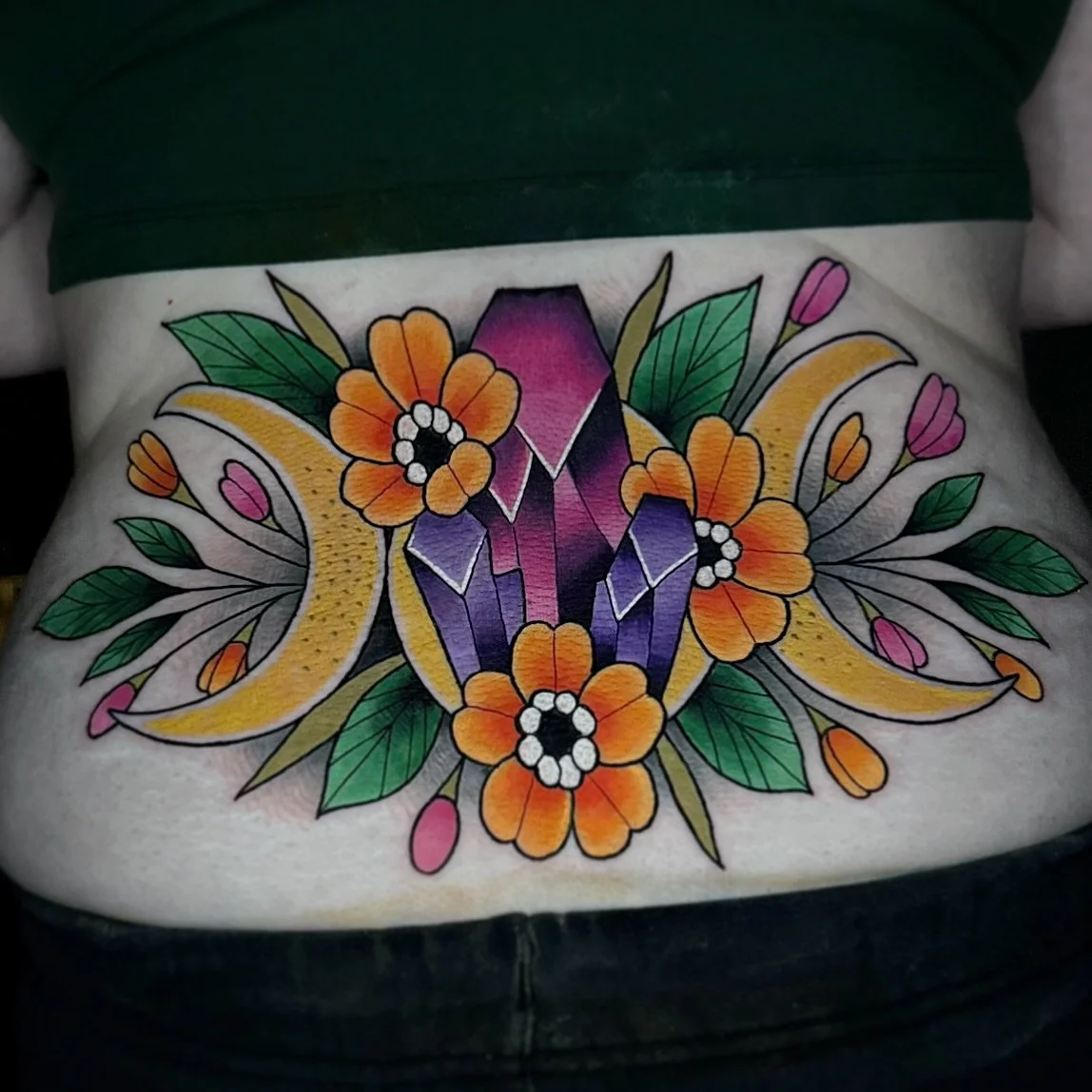 Triple moon magic on the lower back โจ
Booking for September is now open. Use the link in my bio to book your next piece with me!
#tattoo #tattoos #tattooed #tattooart #tattoodesign #tattoostyle #tattooartist #neotraditional #brighttattoos #boldtatto