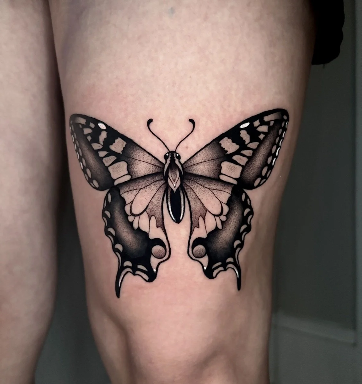 Swallowtail butterfly for Matayah! 💖✨
Done @9lives.tattoo