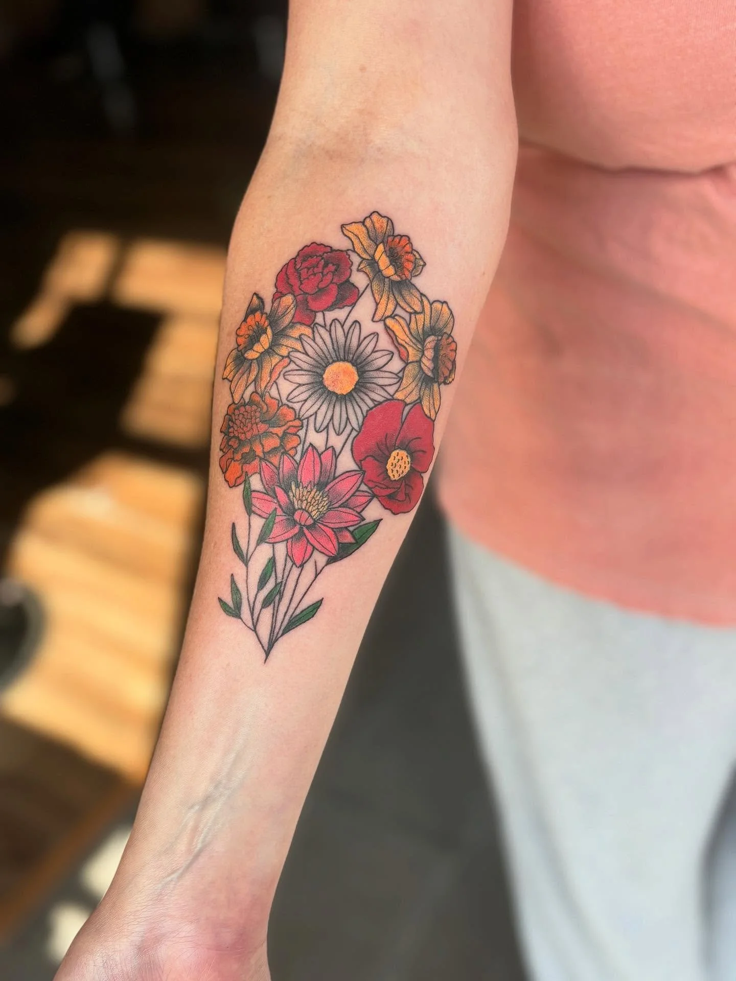 Bouquet of birth month flowers for Jaimie&rsquo;s children 💐