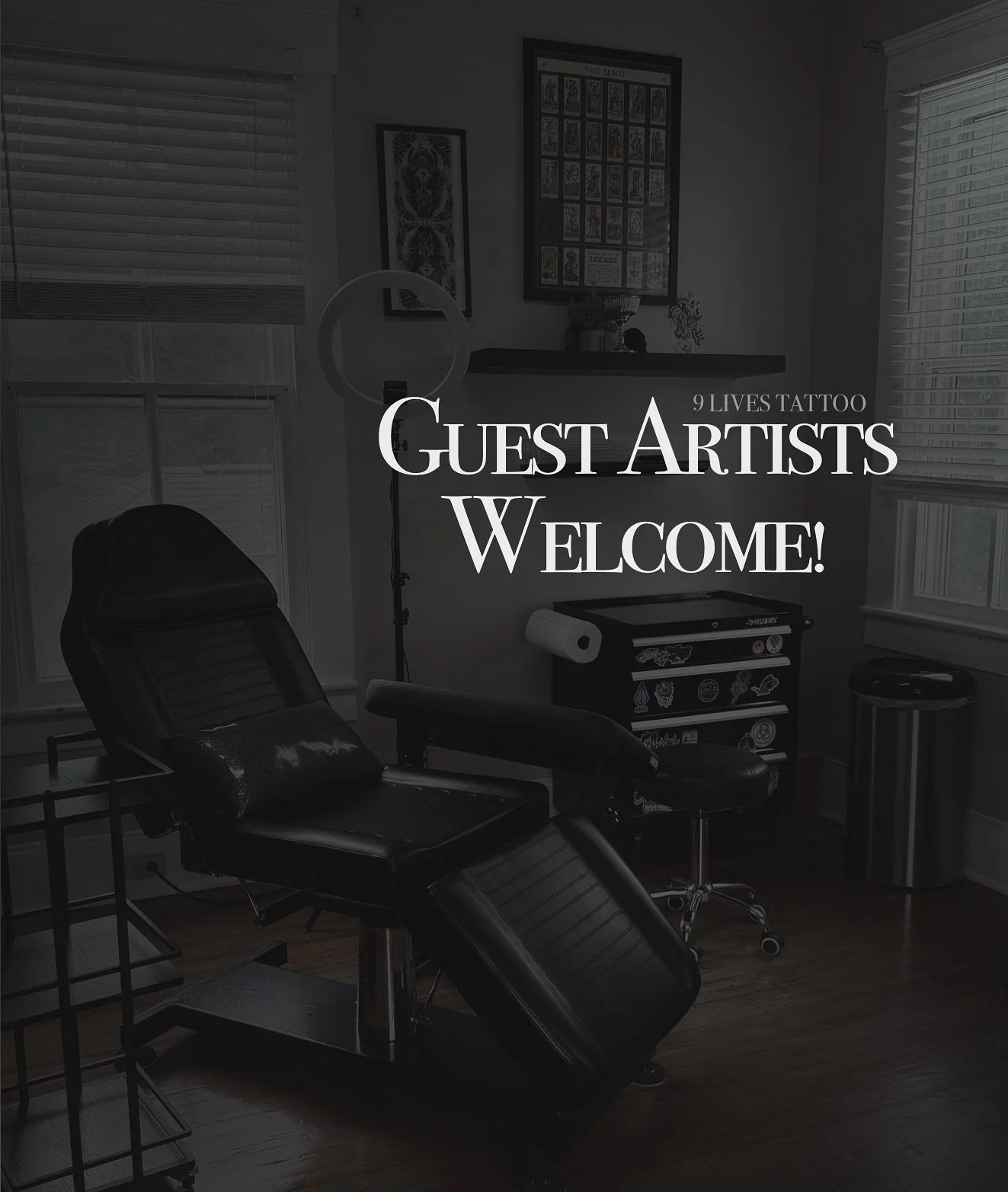 9Lives Tattoo welcomes guest artists! 🖤✨
We&rsquo;re opening our private studio to traveling &amp; guest tattoo artists! If you&rsquo;re looking for a laid back, creative space to work from &mdash; we&rsquo;d love to have you. We offer -
✔️ Competit