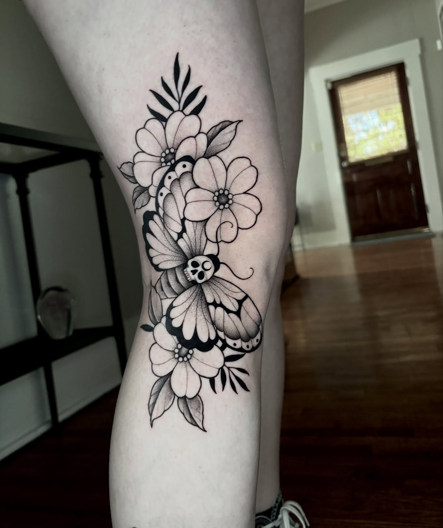 Death moth, fav subject ever 🖤
Done @9lives.tattoo 
#tattoo #tattoos #charlotte #charlottetattoo