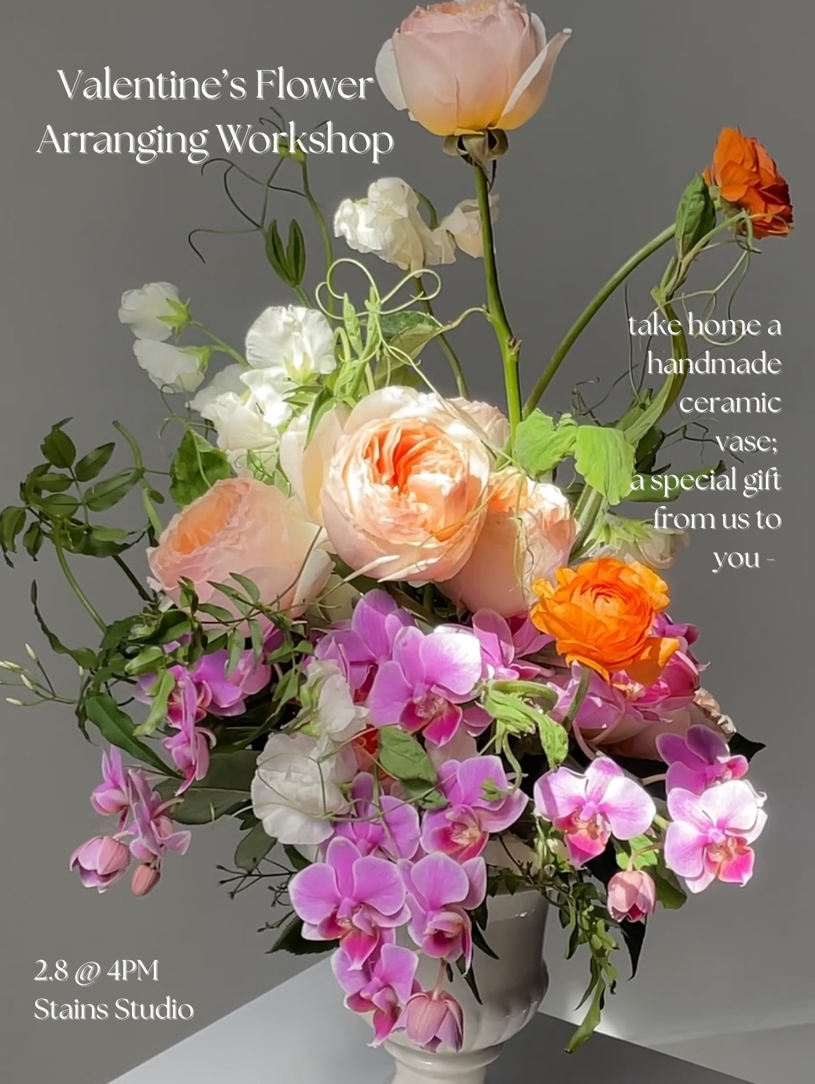 Valentine's Flower Arranging Workshop