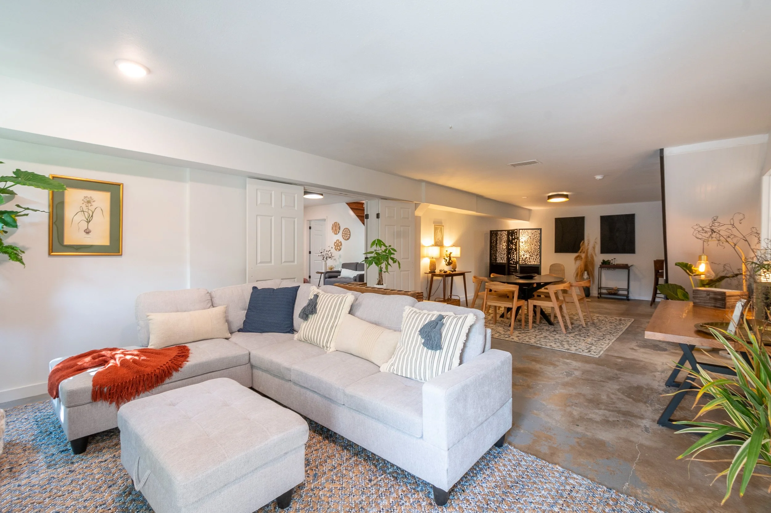 Living room and kitchen for bachelorette party in Fredericksburg, Texas