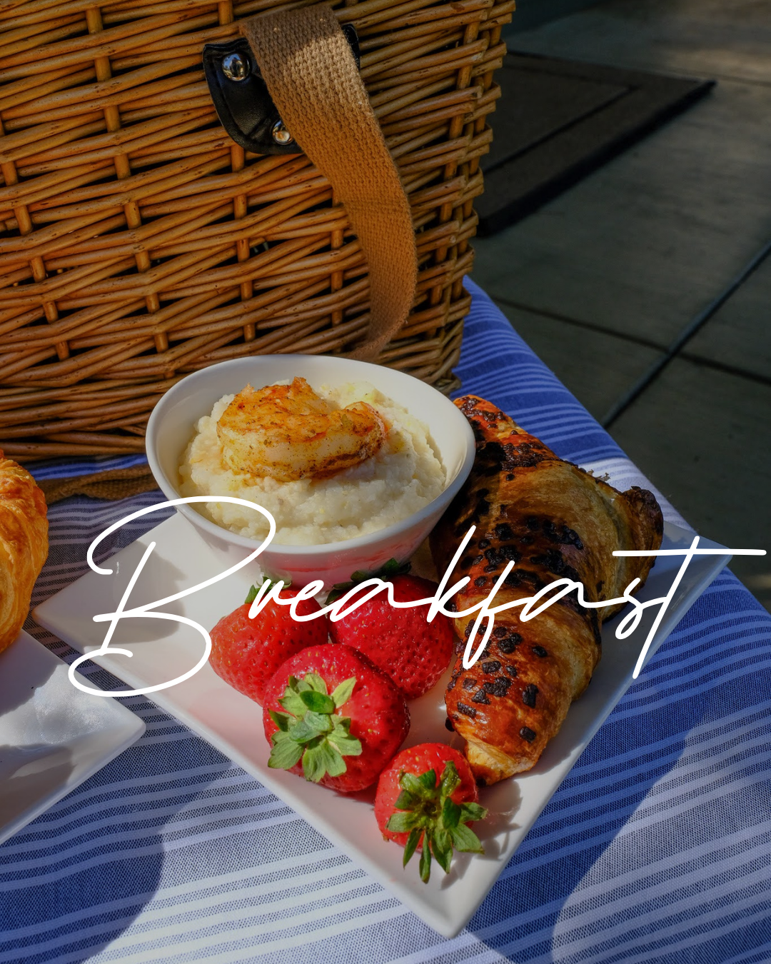 Delicious chef inspired breakfast at charming Hill Country bed and breakfast in Fredericksburg, Texas