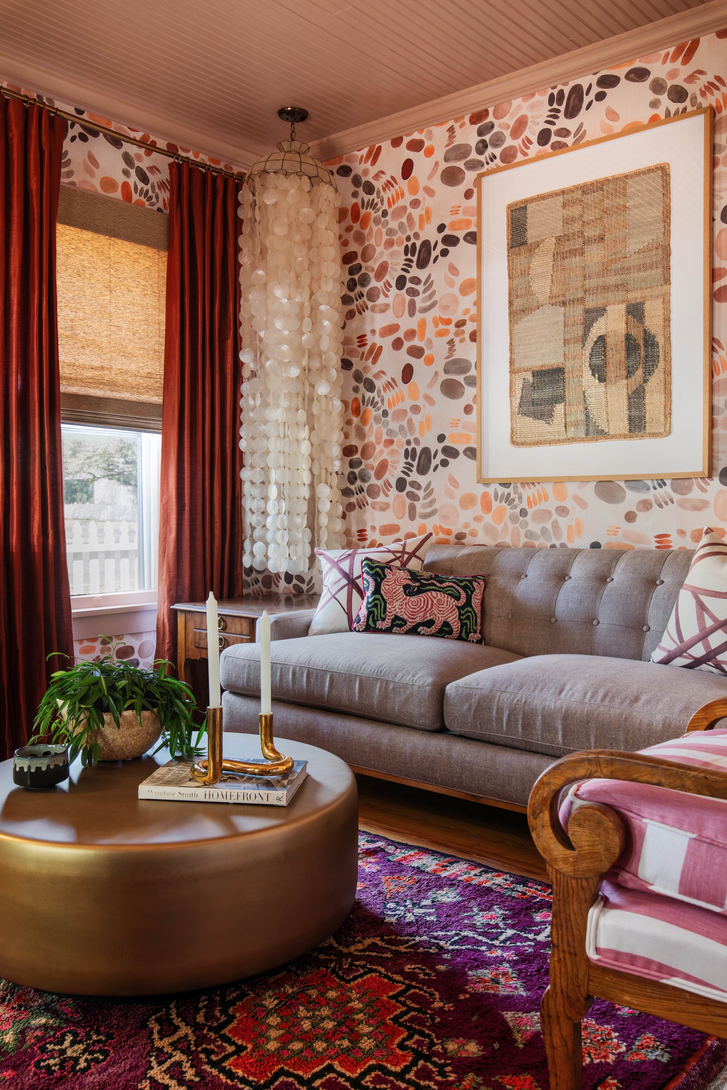 Historic and maximalist bungalow in Fredericksburg, Texas