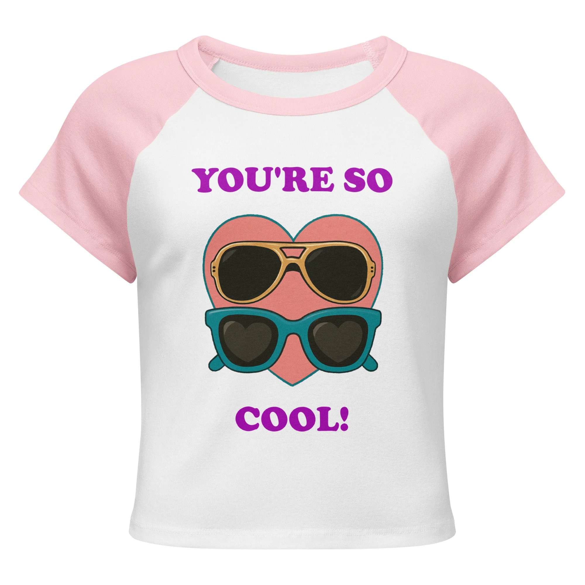 Women’s You're So Cool Micro Rib Raglan Baby Tee