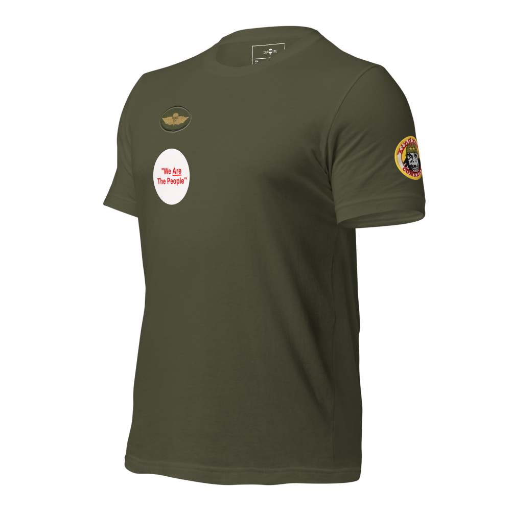 Insignia Patch Unisex T-shirt in Military Green