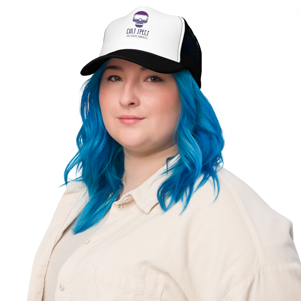 foam-trucker-hat-black-white-black-one-size-front-69dac55cbb1e4.png, foam trucker hat, Cult Specs, Robot Skull Logo