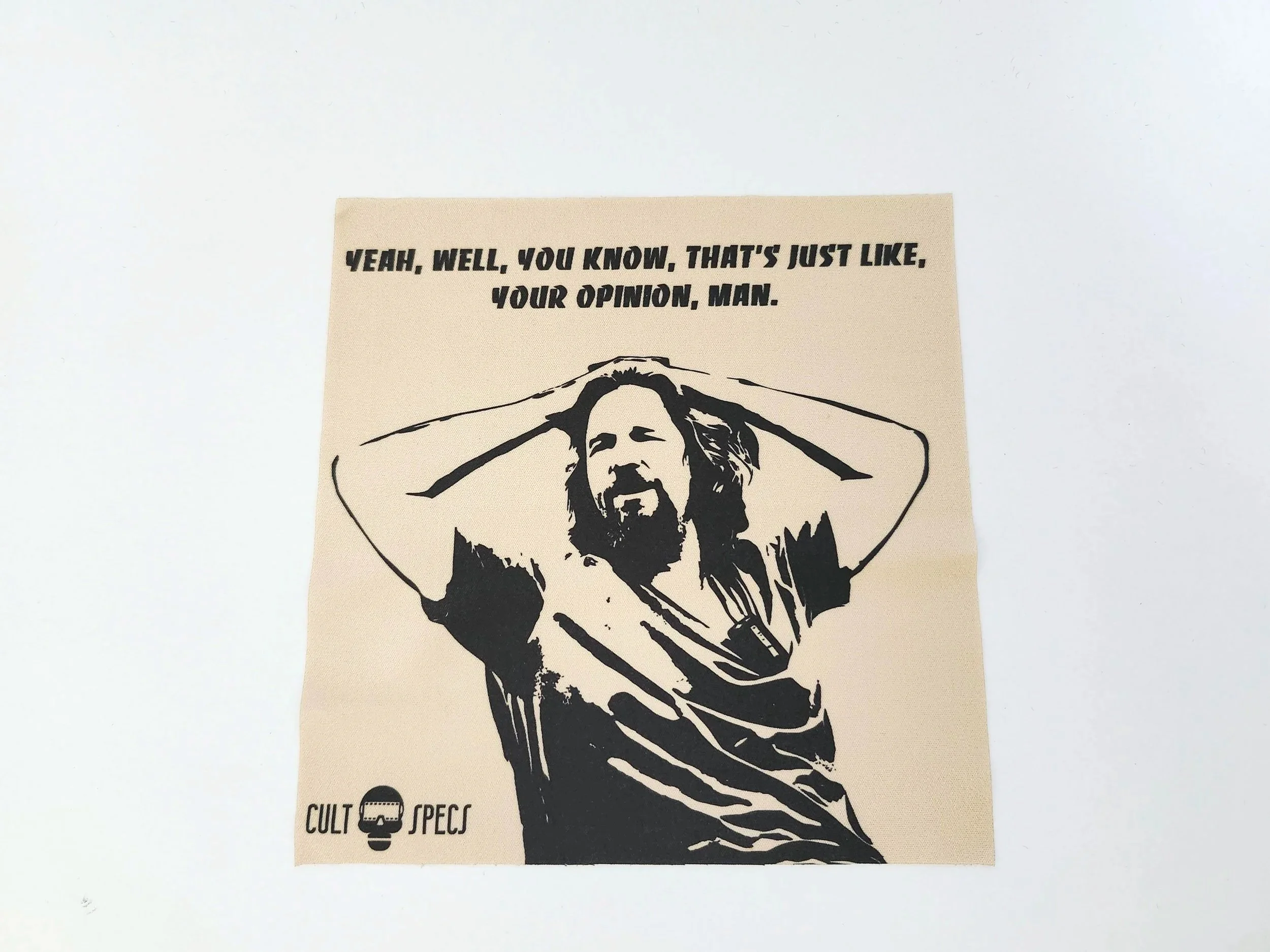 The Dude Sunglasses set, The Dude, The Big Lewbowski, The Dude Abides, Abide!, sunglasses, cleaning cloth, microfiber pouch, Cult Specs, Cult Classic Sunglasses.