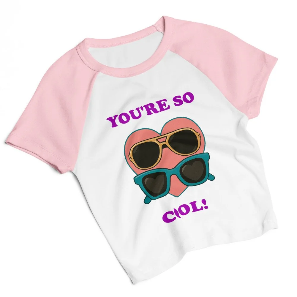 womens-micro-rib-raglan-baby-tee-white-pink-front-69dabae4e2fd8.jpg YOU'RE SO COOL, TRUE ROMANCE, ALABAMA WORLEY, PINK, RAGLAN