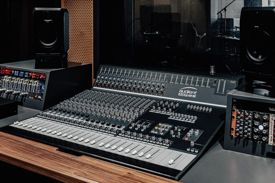 UD Talent House recording studio, East London -  the Audient ASP4816 mixing desk