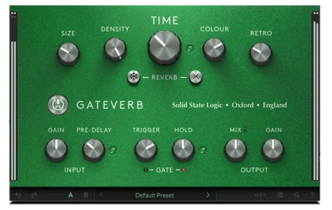 SSL GateVerb Plugin UI