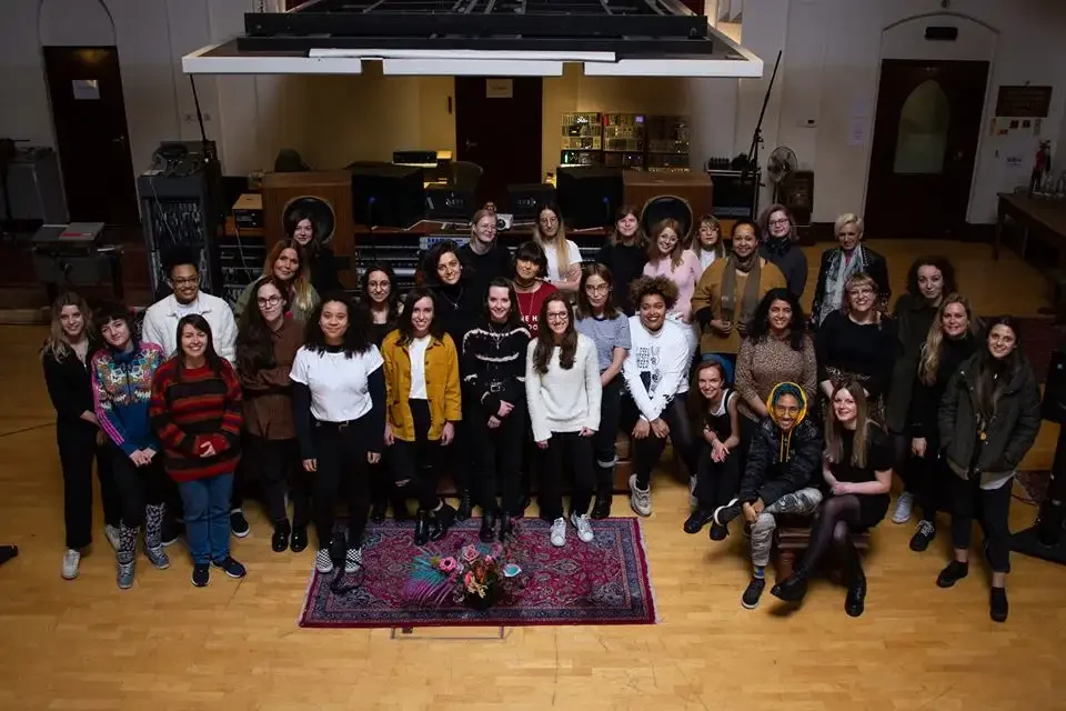 The Church Studios x IWD 2019 group shot of the participants and session leaders