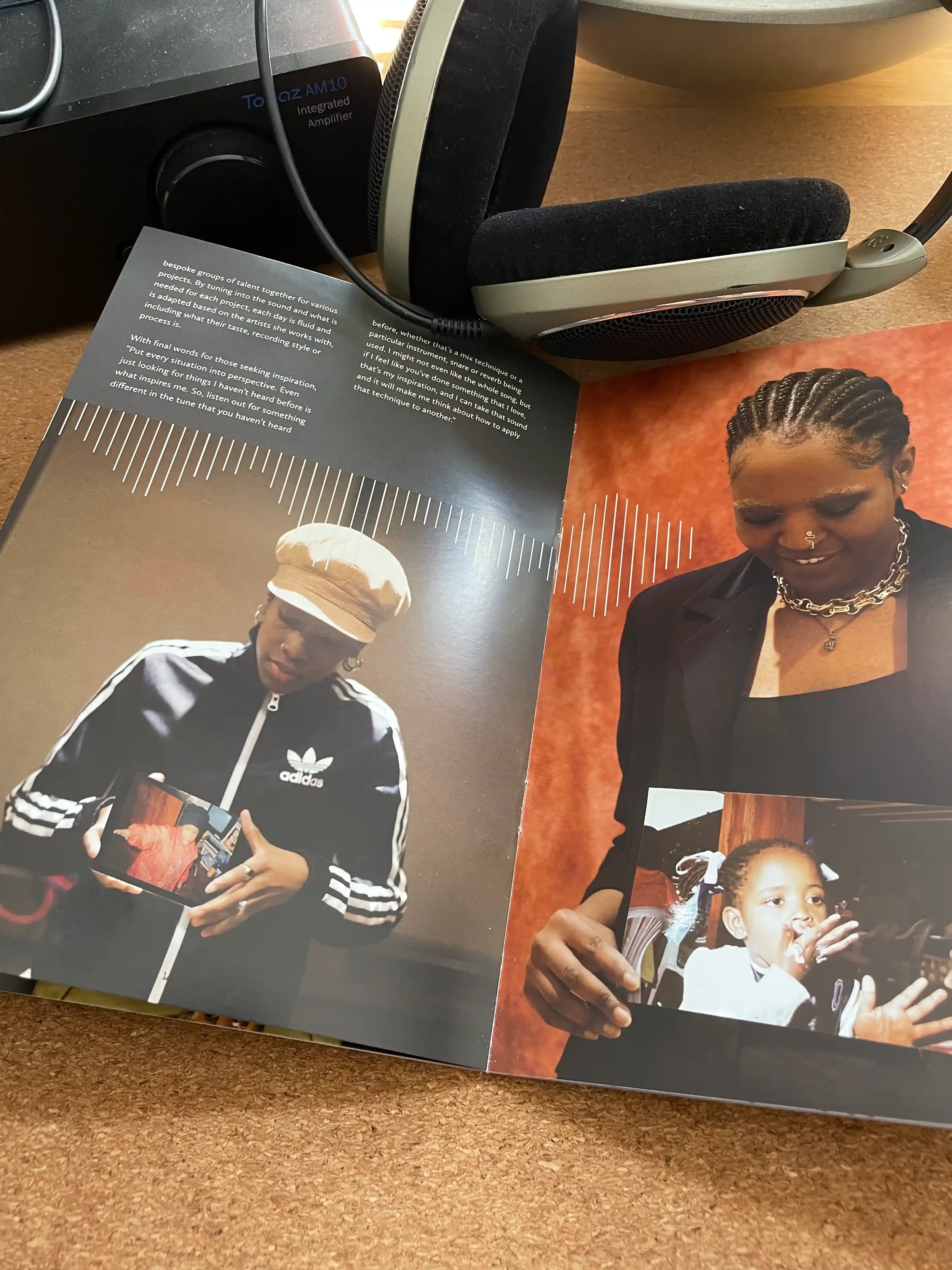 Saffron Records zine spread