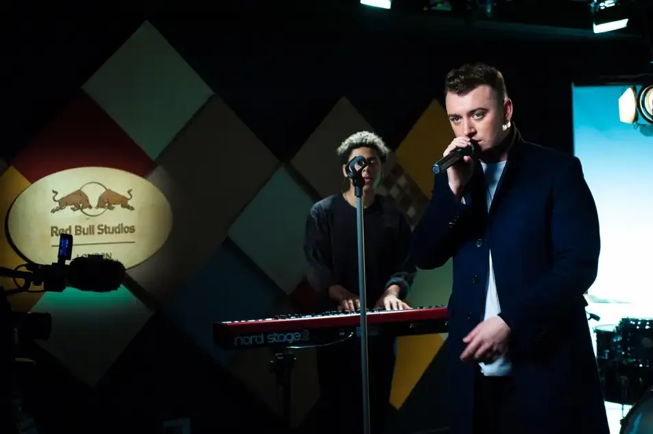 Sam Smith recording at Red Bull Studios London
