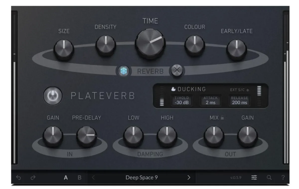 SSL PlateVerb Plugin UI