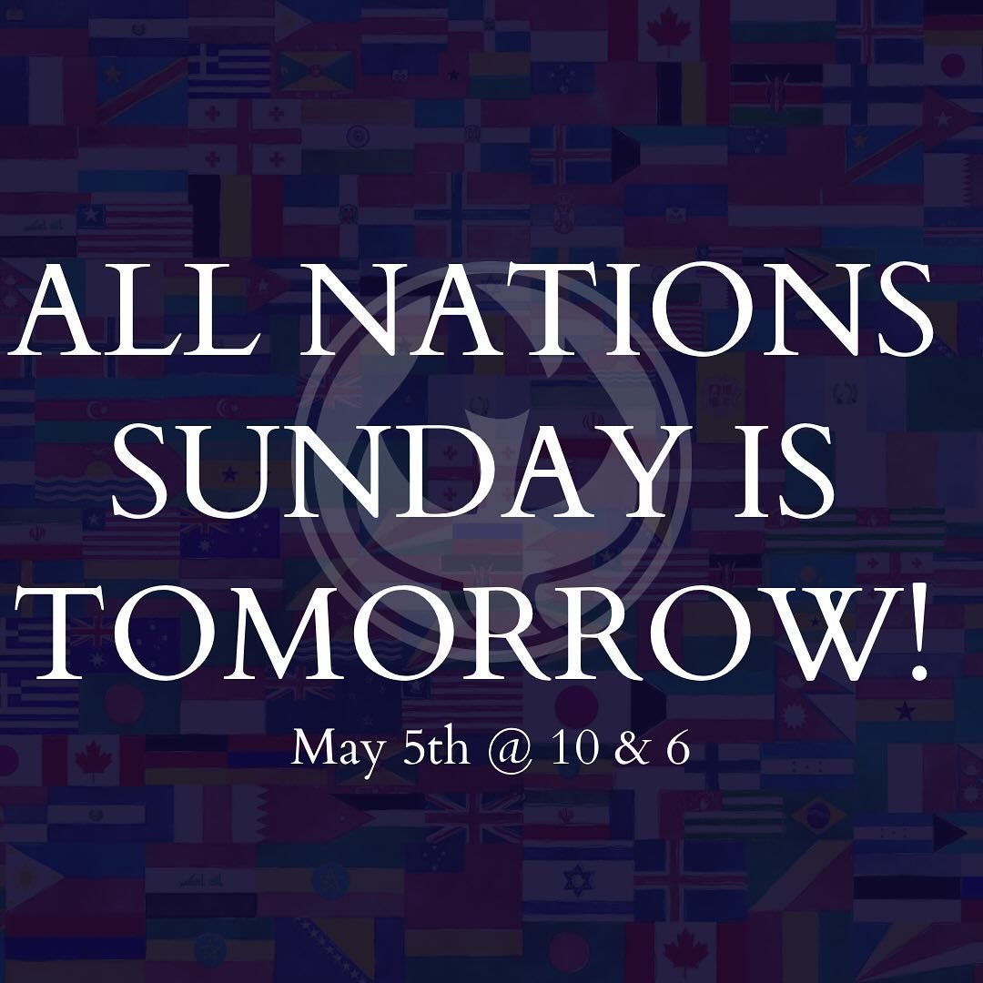 We can&rsquo;t wait to see everyone at 10 &amp; 6! 
🇲🇽🇨🇳🇬🇭🇪🇹🇺🇸🇫🇷🇨🇦🇪🇸🇩🇪

#awcnorman #allnations #sunday #worshipservice