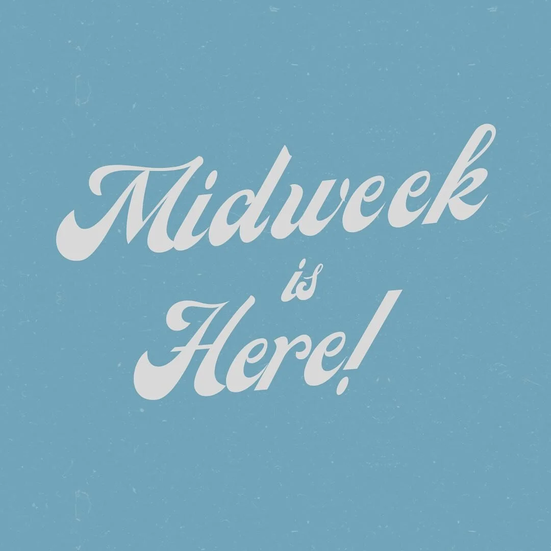 Midweek is here! We are all back together in the sanctuary! We can&rsquo;t wait to see everyone at 7PM!