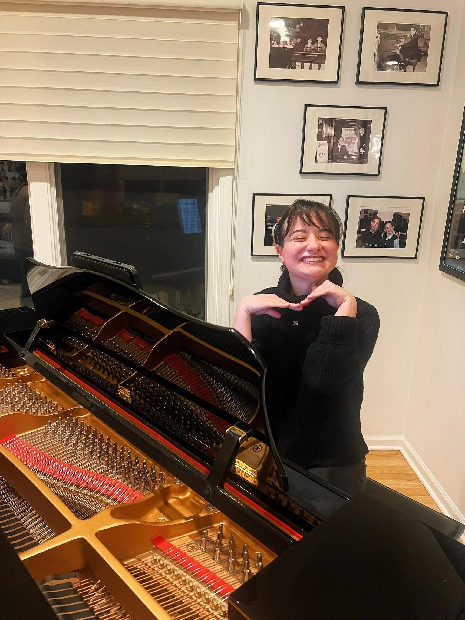 Cheesin' at rehearsal!