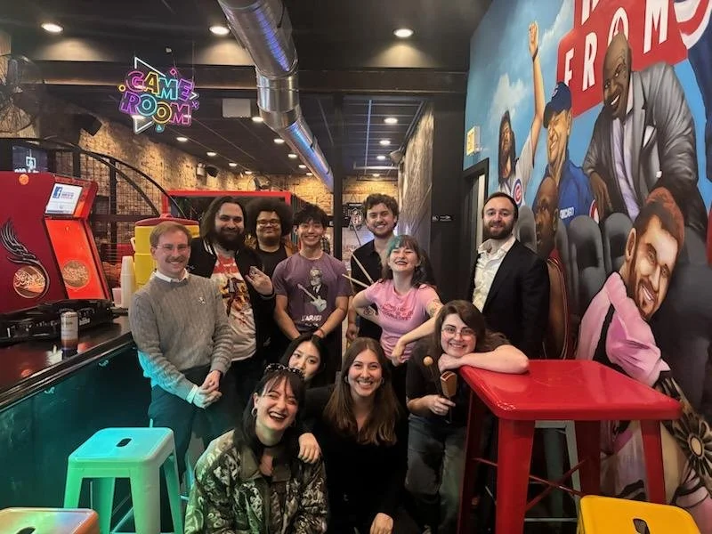 Learned Band after Karaoke Bar Review (February 26, 2026): Jackson Roberg, Lucas Chatterton, Thomas Burnett, Austin Yoo, Daniel Villare, Ian de Wet, Beth Griffin, Chen Zhou, Giselle Goad, Anna Riley, and Tyeese Braslavsky