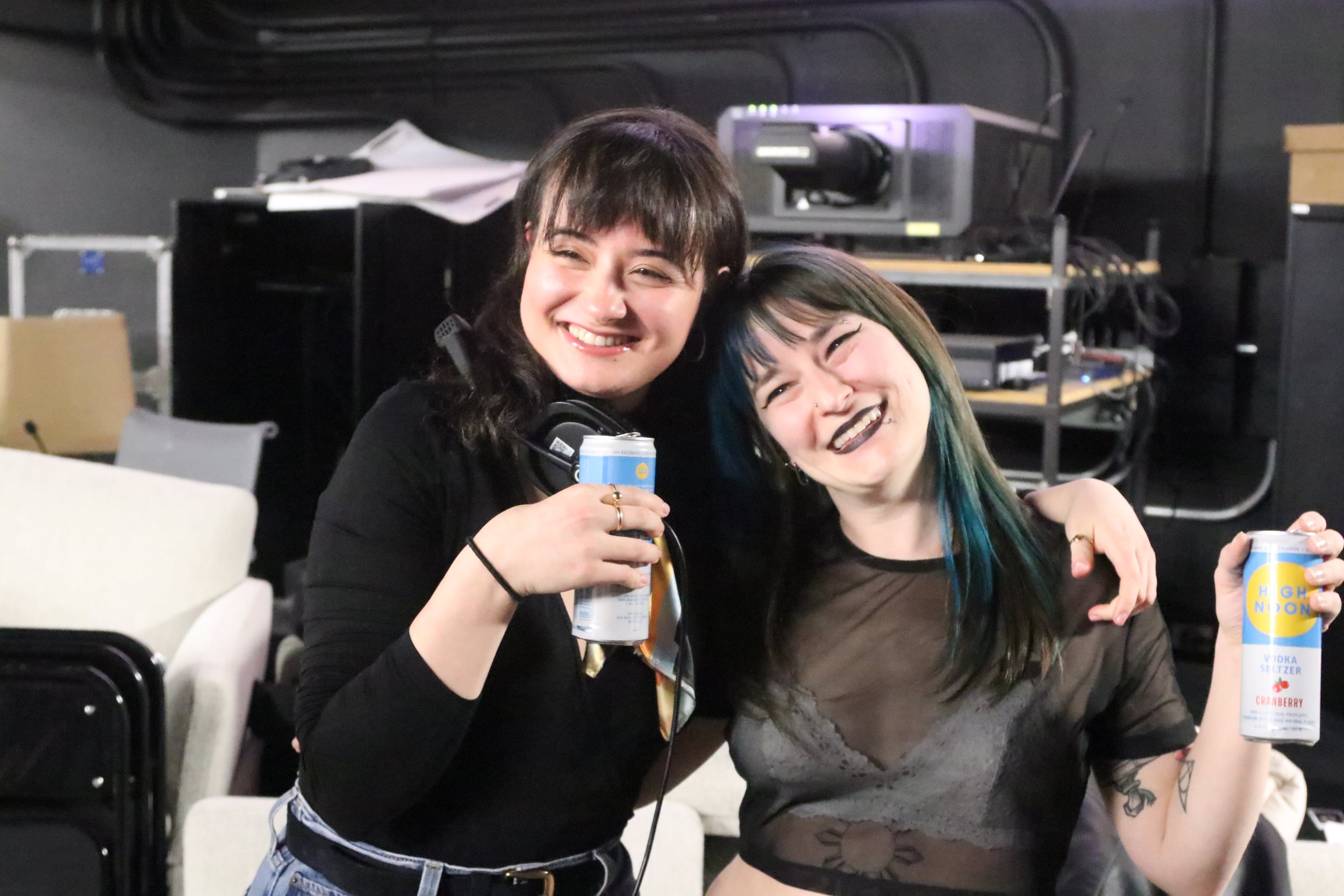 Big hugs for Beth at Follies 2026 intermission!