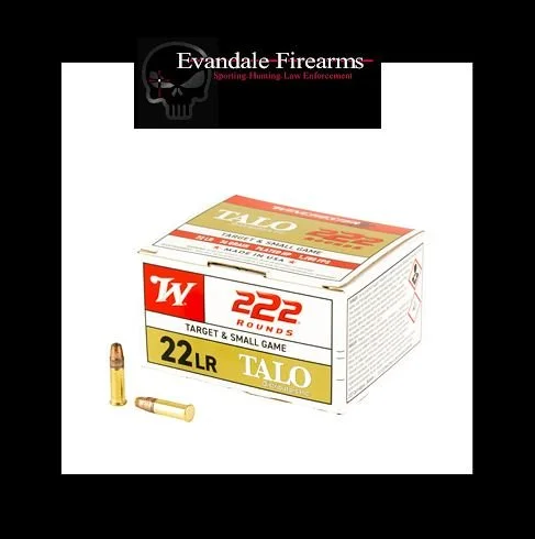 Winchester Ammunition, Rimfire, 22 LR, 36 Grain, Plated Hollow Point, 222 Per Box