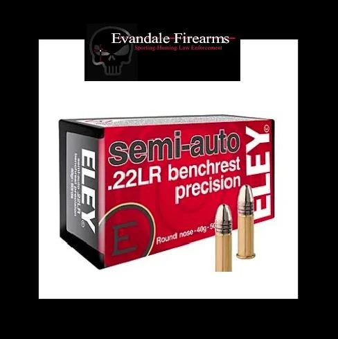 ELEY PRECISION 22LR 40GR SEMI AUTO BENCHREST 50RD