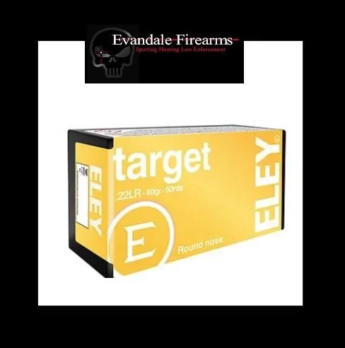 BACK ORDERED!                          ELEY TARGET 22LR 40GR RN 50RD